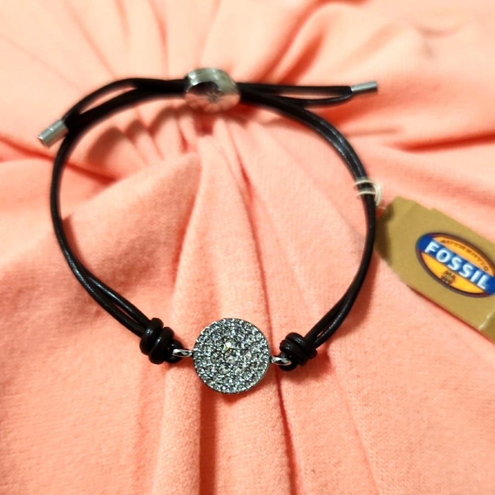 Fossil Leather Bracelet